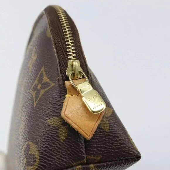Authentic LOUIS VUITTON Monogram Pochette Cosmetic PM Pouch bst252-022826 - Picture 9 of 16